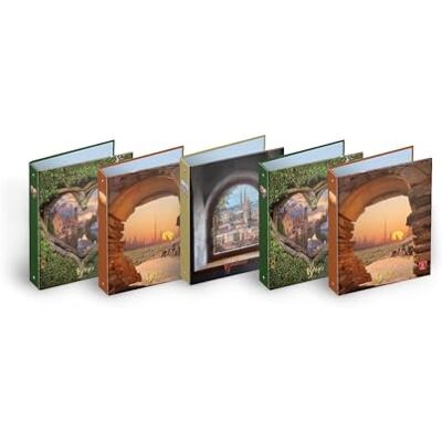 Pigna , Ringpärm A4 SPECIAL VIEWS, ringpärm, dokumenthantering, format 27x32 cm, förpackning med 5 stycken Pigna , Ringpärm A4 SPECIAL VIEWS, ringpärm, dokumenthantering, format 27x32 cm, förpackning med 5 stycken