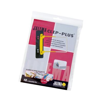 Djois JalemaClip-Plus, Jalema 5712600, arkivpärmar för sammansättning av dokument med upphängningsstift för ringbok, 10-pack, gul/vit Djois JalemaClip-Plus, Jalema 5712600, arkivpärmar för sammansättning av dokument med upphängningsstift för ringbok, 10-pack, gul/vit