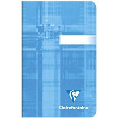 Clairefontaine 63596C Stapelbundna anteckningsblock, 9x14 cm, fodrad, 90 g, 48 ark blandade färger, paket med 10 Clairefontaine 63596C Stapelbundna anteckningsblock, 9x14 cm, fodrad, 90 g, 48 ark blandade färger, paket med 10