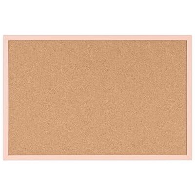 Bi-Office Korkbräda, MDF-ram lax pastell, 80 x 60 cm Bi-Office Korkbräda, MDF-ram lax pastell, 80 x 60 cm