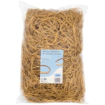 RAYLU PAPER 100% naturligt gummigummigummiband, robusta och återanvändbara pappersband för kontor och hem (120 Ø x 2 mm, 1000g) RAYLU PAPER 100% naturligt gummigummigummiband, robusta och återanvändbara pappersband för kontor och hem (120 Ø x 2 mm, 1000g)