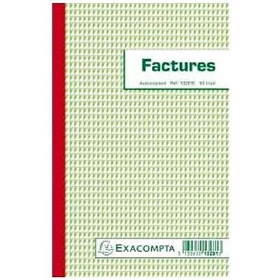 Exacompta Manifolds de factures 50 feuillets autocopiants sous film par lot de 5 Exacompta Manifolds de factures 50 feuillets autocopiants sous film par lot de 5