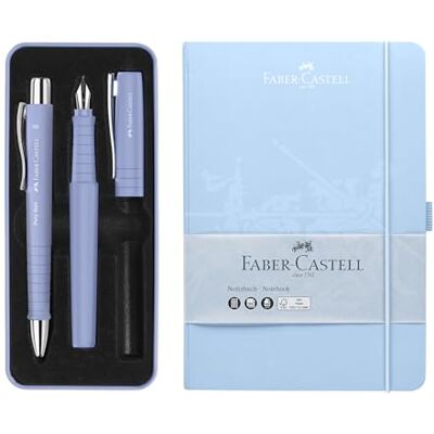 Faber-Castell 205284 Poly skrivset med XB-kulspetspenna, reservoarpenna B och anteckningsbok DIN A5, 194 sidor, 100 g/m² Faber-Castell 205284 Poly skrivset med XB-kulspetspenna, reservoarpenna B och anteckningsbok DIN A5, 194 sidor, 100 g/m²