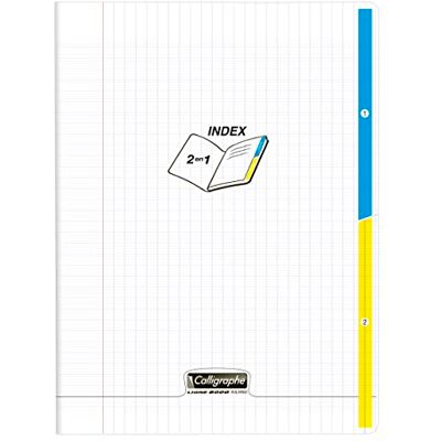Clairefontaine Kalligraf 18223C – ett anteckningsblock, 2 index, 96 sidor, 24 x 32 cm, 90 g, stora kaross, polypropylenkuvert, färglöst Clairefontaine Kalligraf 18223C – ett anteckningsblock, 2 index, 96 sidor, 24 x 32 cm, 90 g, stora kaross, polypropylenkuvert, färglöst