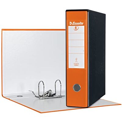 Esselte – RACCOGLITORE EUROFILE med spakmekanism plastbelagd kartong 8 cm Orange Esselte – RACCOGLITORE EUROFILE med spakmekanism plastbelagd kartong 8 cm Orange