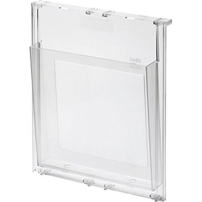 Helit Iögonfallande H6810002 broschyrhållare A4 porträtt – transparent Helit Iögonfallande H6810002 broschyrhållare A4 porträtt – transparent