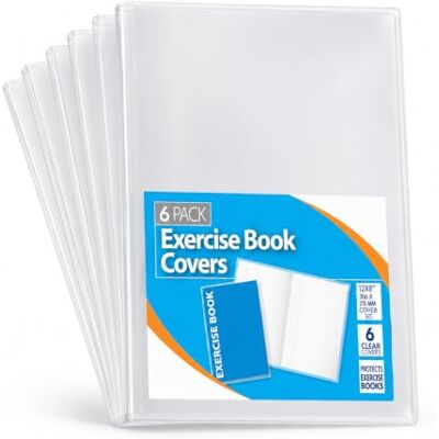 1ABOVE 6-pack A4 30 x 20 cm klar övning bokomslag stark plast skyddande omslag skyddsfilm transparent jacka, skolanteckningsbok (A4) 1ABOVE 6-pack A4 30 x 20 cm klar övning bokomslag stark plast skyddande omslag skyddsfilm transparent jacka, skolanteckningsbok (A4)