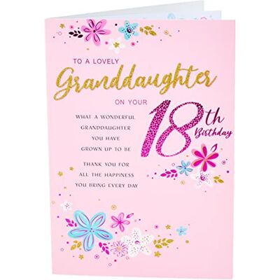 Piccadilly Greetings Modern milstolpe ålder födelsedagskort 18:e barnbarn – 22,86 x 15,24 cm – Regal Publishing Piccadilly Greetings Modern milstolpe ålder födelsedagskort 18:e barnbarn – 22,86 x 15,24 cm – Regal Publishing