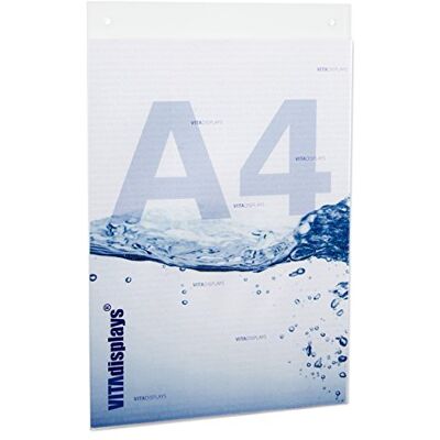 VITAdisplays ® affischhållare DIN A4 reklamdisplay, akrylglas, transparent (NE-380H) VITAdisplays ® affischhållare DIN A4 reklamdisplay, akrylglas, transparent (NE-380H)