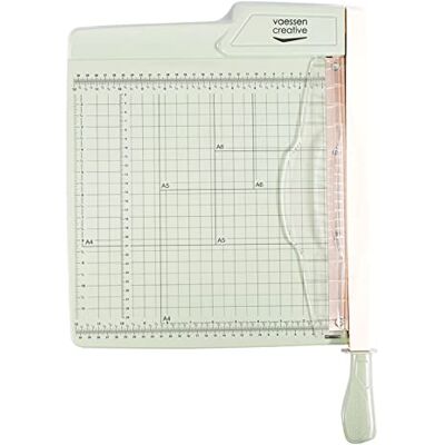 Creative 2137-074 pappersskärare 30 cm mintgrön guillotine spak- och pappersskärmaskin A4, A5 och A6-perfekt för gör-det-själv, scrapbooking, journaling, karthantverk och hantverk, grön, 30 cm Creative 2137-074 pappersskärare 30 cm mintgrön guillotine spak- och pappersskärmaskin A4, A5 och A6-perfekt för gör-det-själv, scrapbooking, journaling, karthantverk och hantverk, grön, 30 cm