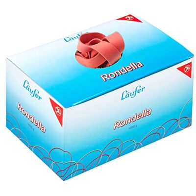 Läufer 51241 Rondella gummiband, 200 x 17 mm, diameter 125 mm, 17 mm breda gummiringar, 1 kg låda, röd Läufer 51241 Rondella gummiband, 200 x 17 mm, diameter 125 mm, 17 mm breda gummiringar, 1 kg låda, röd