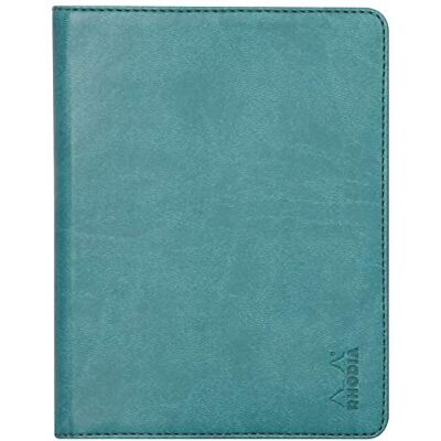 Rhodia 213004C – rama Urklipp och dokumenthållare häfte N°13 påfågel – för A6-format anteckningsblock eller bärbara datorer (10,5 x 14,8 cm) – premium italienskt fuskläder – rama-samling Rhodia 213004C – rama Urklipp och dokumenthållare häfte N°13 påfågel – för A6-format anteckningsblock eller bärbara datorer (10,5 x 14,8 cm) – premium italienskt fuskläder – rama-samling