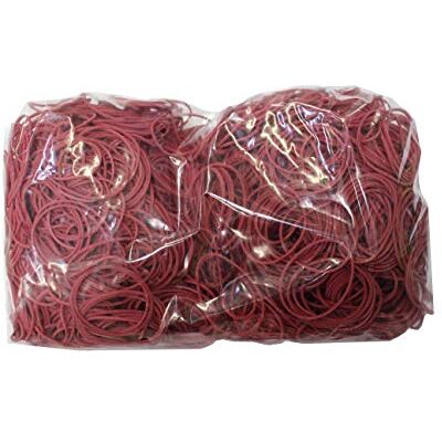 ALCO -Albert 7421 gummiringar, diameter 25 mm, 1 kg, röd ALCO -Albert 7421 gummiringar, diameter 25 mm, 1 kg, röd