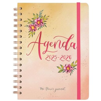 Finocam Agenda The Flower Journal Course 2025 2026 vecka horisontell vy september 2025 augusti 2026 (12 månader) spansk rosa Finocam Agenda The Flower Journal Course 2025 2026 vecka horisontell vy september 2025 augusti 2026 (12 månader) spansk rosa