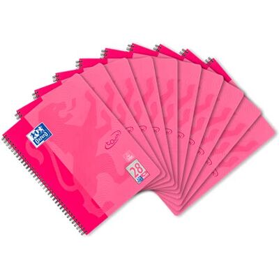 Oxford anteckningsblock 400086492"Touch" kvadratisk, rosa, paket med 10 Oxford anteckningsblock 400086492"Touch" kvadratisk, rosa, paket med 10