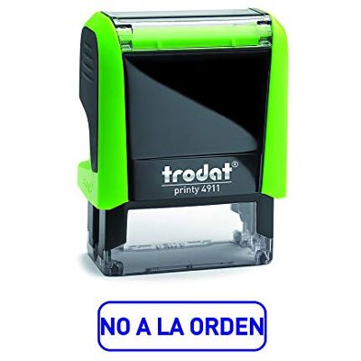 Trodat 4911 Tryckstämpel kommersiell formel med text NO till beställning, självbläckande, textplatta storlek 37 x 14 mm, blå, 8428447824003 Trodat 4911 Tryckstämpel kommersiell formel med text NO till beställning, självbläckande, textplatta storlek 37 x 14 mm, blå, 8428447824003
