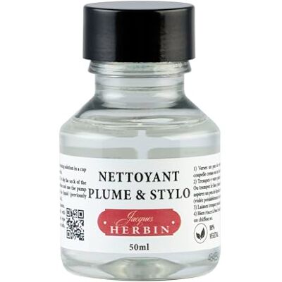 Jacques Herbin J.Herbin 12300T bläckrengöringsmedel (för fyllmedel, biologiskt nedbrytbar, 1 flaska, 50 ml) Jacques Herbin J.Herbin 12300T bläckrengöringsmedel (för fyllmedel, biologiskt nedbrytbar, 1 flaska, 50 ml)