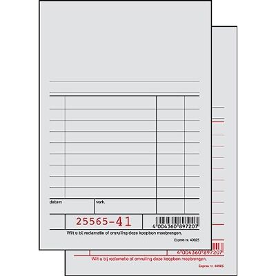 Sigel Expres 40925 kassablok, grej, numrerad, blåpapper – holländskt kassaflöte 10 x 16 cm, 10 st. à 2 x 50 ark Sigel Expres 40925 kassablok, grej, numrerad, blåpapper – holländskt kassaflöte 10 x 16 cm, 10 st. à 2 x 50 ark