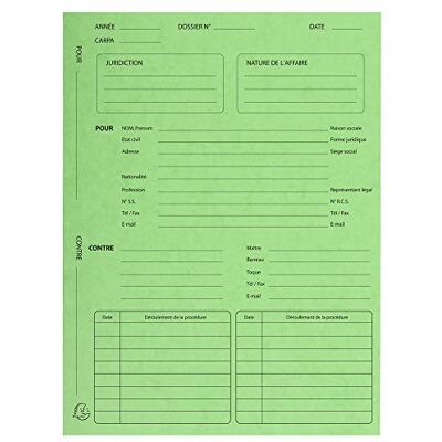 Exacompta Ref 445103E 25 processmappar mappar med tryck på sidorna 1, 2 och 3 storlek 25 x 32 cm för arkivering av undermappar 22 x 31 cm linden glansig kartong Exacompta Ref 445103E 25 processmappar mappar med tryck på sidorna 1, 2 och 3 storlek 25 x 32 cm för arkivering av undermappar 22 x 31 cm linden glansig kartong