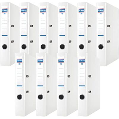 OFFICER PRODUCTS DONAU Premium mapp smal förpackning med 10 / DIN A4 / 5 cm/10 stycken/vit/plastöverdrag PP/kartong papper slitsmapp kontorsmapp mapp mapp ringmapp/grön prick OFFICER PRODUCTS DONAU Premium mapp smal förpackning med 10 / DIN A4 / 5 cm/10 stycken/vit/plastöverdrag PP/kartong papper slitsmapp kontorsmapp mapp mapp ringmapp/grön prick