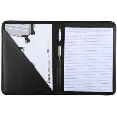 ALASSIO 30099 – skrivmapp SAVONA i DIN A4-format, affärsmapp av FINEtouch-läderimitation, dokumentmapp i svart, mapp ca 31 x 24 x 1,5 cm ALASSIO 30099 – skrivmapp SAVONA i DIN A4-format, affärsmapp av FINEtouch-läderimitation, dokumentmapp i svart, mapp ca 31 x 24 x 1,5 cm