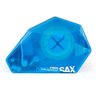 Sax ICEBERG Enhands tejpdispenser, blå, inkl. 1 x tejp, enhandsmanövrerad, kontrollera längden när du klistrar på Sax ICEBERG Enhands tejpdispenser, blå, inkl. 1 x tejp, enhandsmanövrerad, kontrollera längden när du klistrar på