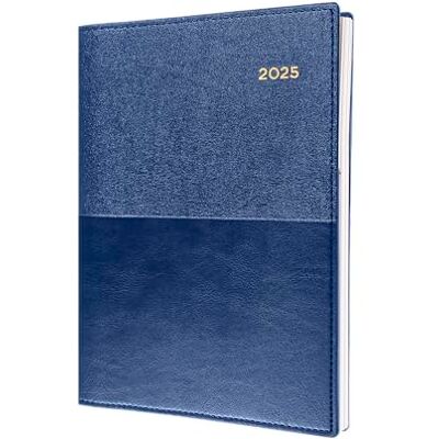 Collins Valour 2025 planerare – A5 dag till en siddagbok (med möten) – marinblå – (VAL251.59-25) – professionell daglig planerare med duo-texturerade PU-läderfodral Collins Valour 2025 planerare – A5 dag till en siddagbok (med möten) – marinblå – (VAL251.59-25) – professionell daglig planerare med duo-texturerade PU-läderfodral
