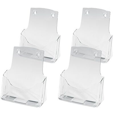 Sigel LH112 Bordsprospektalhållare DIN A5 tillverkad av högkvalitativ akryl, 4-pack/prospektställ/flyerhållare Sigel LH112 Bordsprospektalhållare DIN A5 tillverkad av högkvalitativ akryl, 4-pack/prospektställ/flyerhållare