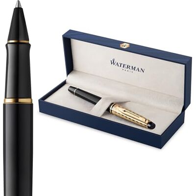 Waterman Expert Rollerballpenna The Opera Collection Fin spets med svart bläck Svart & gulddetaljer Presentask Waterman Expert Rollerballpenna The Opera Collection Fin spets med svart bläck Svart & gulddetaljer Presentask