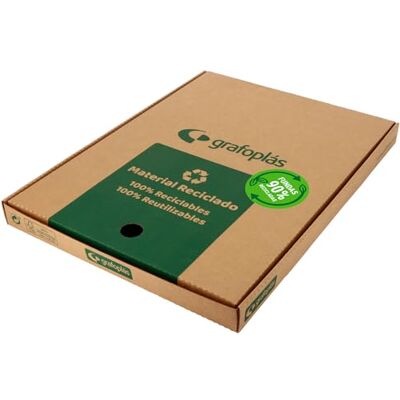 Grafoplás Låda 100 A4-plastfodral återvunnet 90% Polypropylen Extra Kvalitet 11 Perforeringar Genomskinlighet Orange Läder Perfekt som Skolmaterial och kontorspapper Grafoplás Låda 100 A4-plastfodral återvunnet 90% Polypropylen Extra Kvalitet 11 Perforeringar Genomskinlighet Orange Läder Perfekt som Skolmaterial och kontorspapper