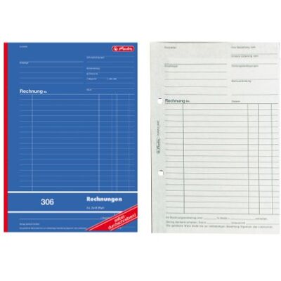 herlitz 888420 räkenskapsbok 306, A4, 2 x 40 ark självskrivande herlitz 888420 räkenskapsbok 306, A4, 2 x 40 ark självskrivande