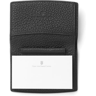 Graf von Faber-Castell 118759 – anteckningsblock fodral Cashmere, svart, med anteckningsblock, stiftslinga och fack Graf von Faber-Castell 118759 – anteckningsblock fodral Cashmere, svart, med anteckningsblock, stiftslinga och fack