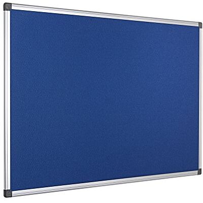 Bi-Office Maya-filtpanel med aluminiumram, blå slät filtyta, 120 x 90 cm Bi-Office Maya-filtpanel med aluminiumram, blå slät filtyta, 120 x 90 cm