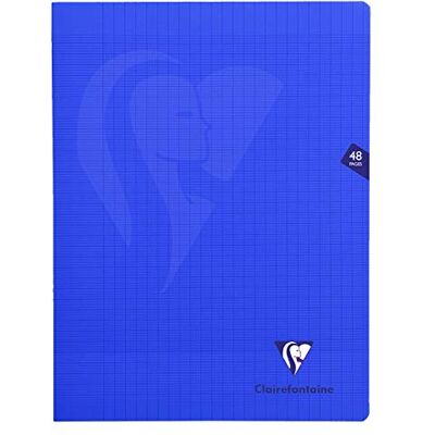 Clairefontaine 322311C FÖRPACKNING MED 10 Mimesys Metallstygn Anteckningsböcker Marinblå 24x32 cm 48 sidor med stora rutor 90g vitt papper polypropenomslag Clairefontaine 322311C FÖRPACKNING MED 10 Mimesys Metallstygn Anteckningsböcker Marinblå 24x32 cm 48 sidor med stora rutor 90g vitt papper polypropenomslag