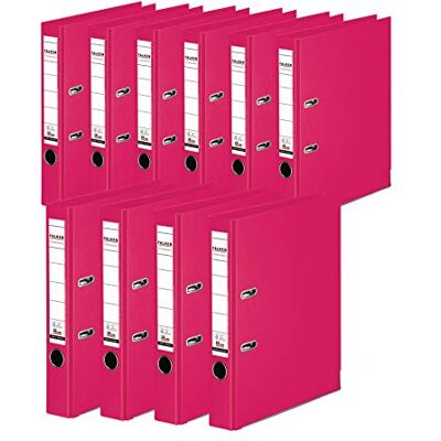 FALKEN Original 10-Pack Chromocolor Premium mappar. Made in Germany. Plastfolie utanför och innanför 5 cm smal DIN A4 pastellfärg rosa ringpärm mapp brevmapp kontorsmapp plastmapp slitsad mapp FALKEN Original 10-Pack Chromocolor Premium mappar. Made in Germany. Plastfolie utanför och innanför 5 cm smal DIN A4 pastellfärg rosa ringpärm mapp brevmapp kontorsmapp plastmapp slitsad mapp