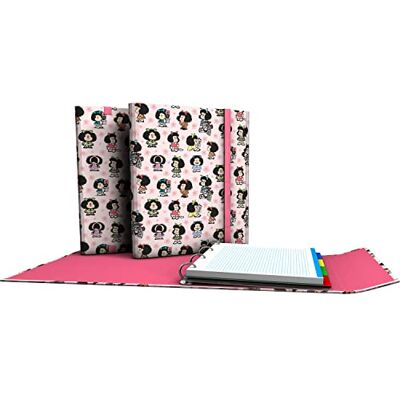 Grafoplás 4 ringar med påfyllningsringar och gummi Inkluderar separatorer 4 D-ringar 25mm Carpeplus Unik Mafalda-design FSC-certifikat Grafoplás 4 ringar med påfyllningsringar och gummi Inkluderar separatorer 4 D-ringar 25mm Carpeplus Unik Mafalda-design FSC-certifikat