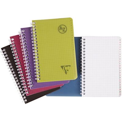 Clairefontaine Linicolor Intense 329235C adressbok (rutig, 110 x 170 mm, 50 ark) 1 styck blandade färger Clairefontaine Linicolor Intense 329235C adressbok (rutig, 110 x 170 mm, 50 ark) 1 styck blandade färger