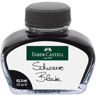 Faber-Castell 148700 bläckbläckfisk för brevpapper med omvandlare, diamantsvart, 62,5 mm, 1 styck Faber-Castell 148700 bläckbläckfisk för brevpapper med omvandlare, diamantsvart, 62,5 mm, 1 styck