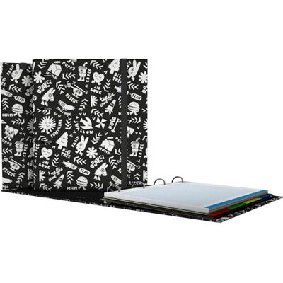 Grafoplás 4 ringpärm med a4-påfyllning Elena Corredoira Elements Innehåller 100 kvadratiska ark 5 x 5 Avdelare och kuvert Ergonomisk böjd rygg Carpebook Perfekt skolmaterial Grafoplás 4 ringpärm med a4-påfyllning Elena Corredoira Elements Innehåller 100 kvadratiska ark 5 x 5 Avdelare och kuvert Ergonomisk böjd rygg Carpebook Perfekt skolmaterial