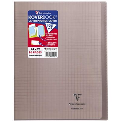 Clairefontaine 981407C Paket med 10 Metalliska Punkt anteckningsböcker Grå 24x32 cm 96 Sidor Stora Rutor Vitt papper 90 g Polypropylen Omslag Clairefontaine 981407C Paket med 10 Metalliska Punkt anteckningsböcker Grå 24x32 cm 96 Sidor Stora Rutor Vitt papper 90 g Polypropylen Omslag