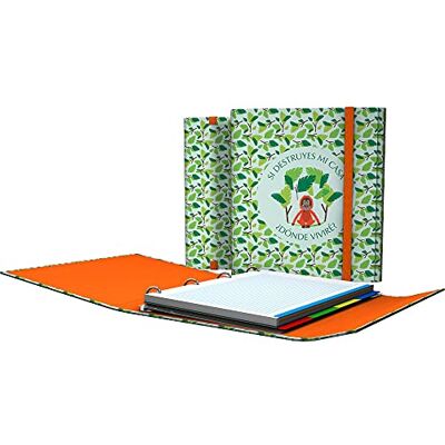 Grafoplás 88212630. 4-ringsmapp med knäppa, A4, gummiklaffar och förslutning, inklusive reservdelar och separatorer, Carpeplus Wise Planet, Mono Grafoplás 88212630. 4-ringsmapp med knäppa, A4, gummiklaffar och förslutning, inklusive reservdelar och separatorer, Carpeplus Wise Planet, Mono
