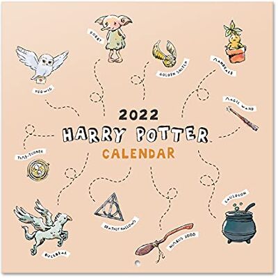 Grupo Erik Harry Potter kalender 2022 väggkalender 2022 stor för 16 månader beige Grupo Erik Harry Potter kalender 2022 väggkalender 2022 stor för 16 månader beige