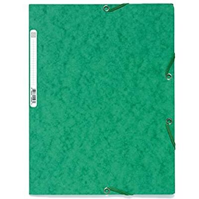 Exacompta Europa elastiska 3 flimmappar, 400 gsm, A4 grön, paket med 25 Exacompta Europa elastiska 3 flimmappar, 400 gsm, A4 grön, paket med 25
