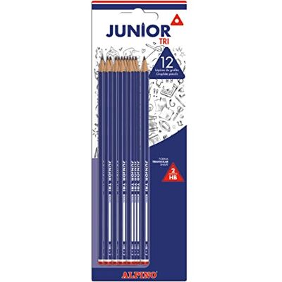 Alpino ju00013 – Blister 12 färgpennor trekantig Alpino ju00013 – Blister 12 färgpennor trekantig