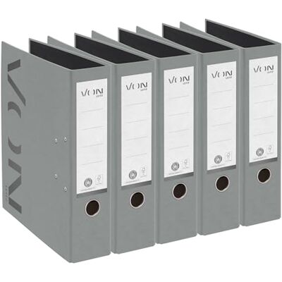 Leitz Från A4-mapp 100% återvunnen kartong, 80 mm ryggbredd, för 600 ark, full färg, tryck, blå ängel & FSC-certifierad, för skola, studier och hushåll, från , grå, 10570085 Leitz Från A4-mapp 100% återvunnen kartong, 80 mm ryggbredd, för 600 ark, full färg, tryck, blå ängel & FSC-certifierad, för skola, studier och hushåll, från , grå, 10570085