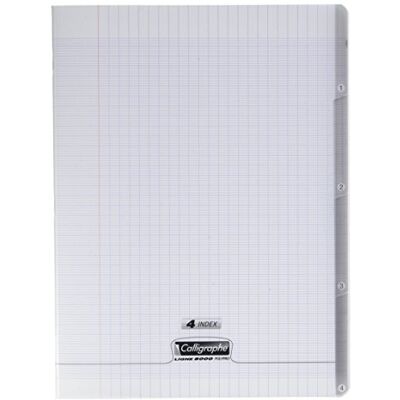 Clairefontaine 8 000 polypropylen notisheft 24 x 32 140 p färglös Clairefontaine 8 000 polypropylen notisheft 24 x 32 140 p färglös