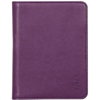 Rhodia 211006C Livret Porte-Bloc et Porte-Documents rama N°11 Violet pour Bloc-Notes ou Carnets de Format A7 (7,4x10,5 cm) Simili Cuir Italien Premium Collection rama Rhodia 211006C Livret Porte-Bloc et Porte-Documents rama N°11 Violet pour Bloc-Notes ou Carnets de Format A7 (7,4x10,5 cm) Simili Cuir Italien Premium Collection rama