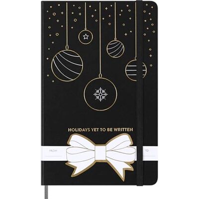 Moleskine Holiday Notizbuch, L/A5, Liniert, fester Einband, Schwarz Moleskine Holiday Notizbuch, L/A5, Liniert, fester Einband, Schwarz