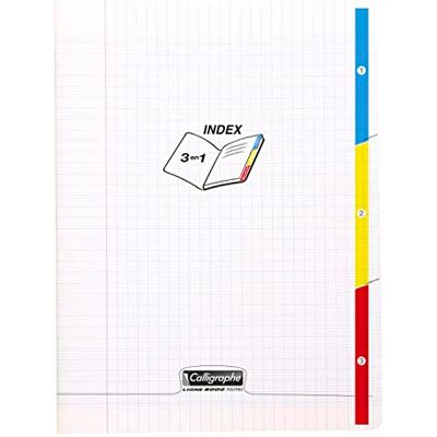 Clairefontaine Kalligraphe PP häftade anteckningsblock A4, Siyès linjerad, 96 sidor – transparent Clairefontaine Kalligraphe PP häftade anteckningsblock A4, Siyès linjerad, 96 sidor – transparent