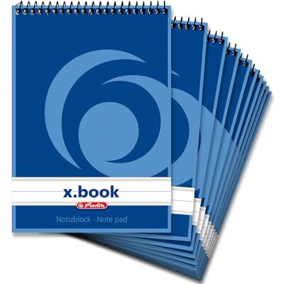 herlitz 110510 spiralanteckningsbok A5, 50 ark, 10 stycken fodrade a6 herlitz 110510 spiralanteckningsbok A5, 50 ark, 10 stycken fodrade a6
